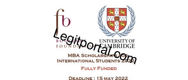 Boustany Foundation Cambridge University MBA Scholarship 2022/2023