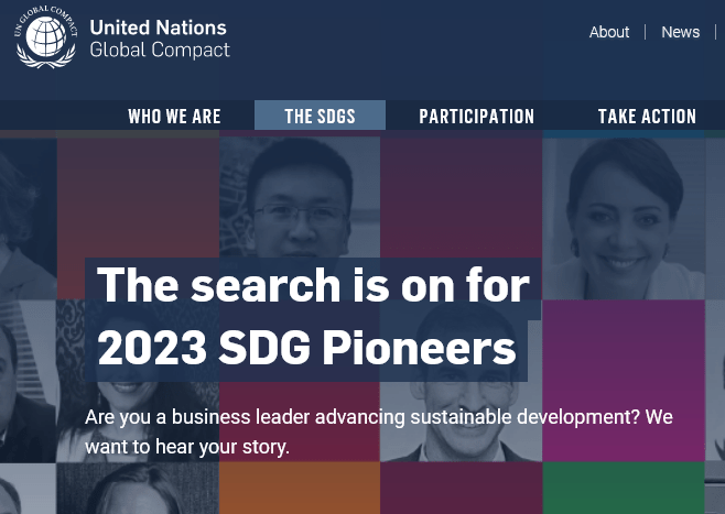SDG Pioneers UN Global Compact
